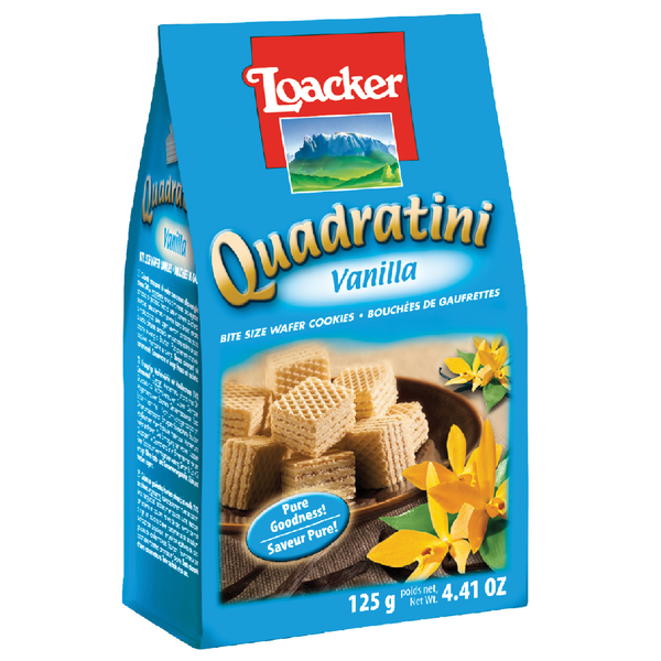  Bánh xốp Quadratini Vani hiệu Loacker 125g 