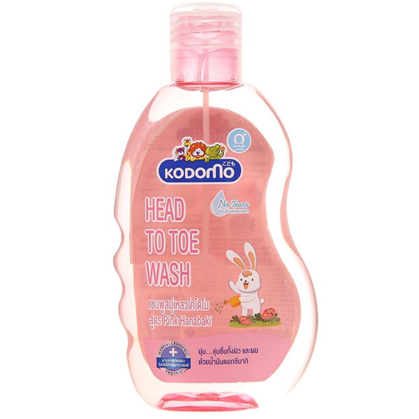  Dầu tắm gội Kodomo Pink Hanabaki 200ml 
