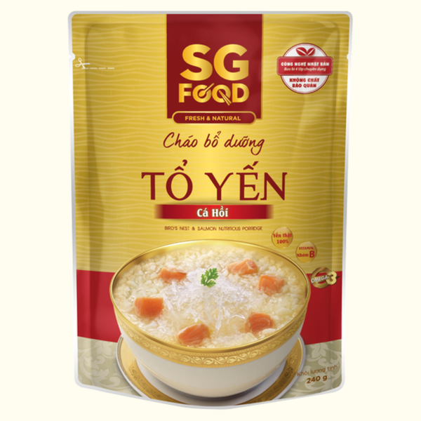  Cháo bổ dưỡng SG Food tổ yến cá hồi 240g 