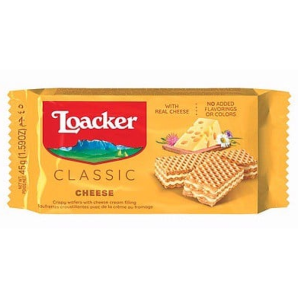  Bánh xốp classic kem phô mai Loacker 45g 