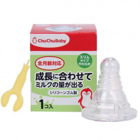  Núm vú silicone mềm Chuchubaby 1PC New 