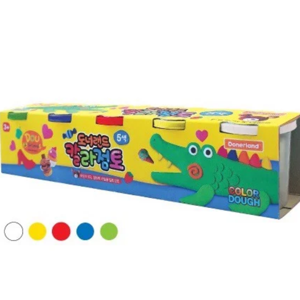  Bột nặn hình bánh kem Donerland 5 màu 300g DA03011 
