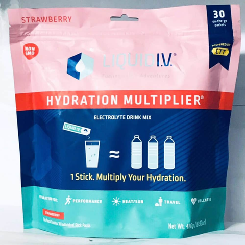  Bột điện giải vị dâu Liquid I.V. Energy Multiplier 