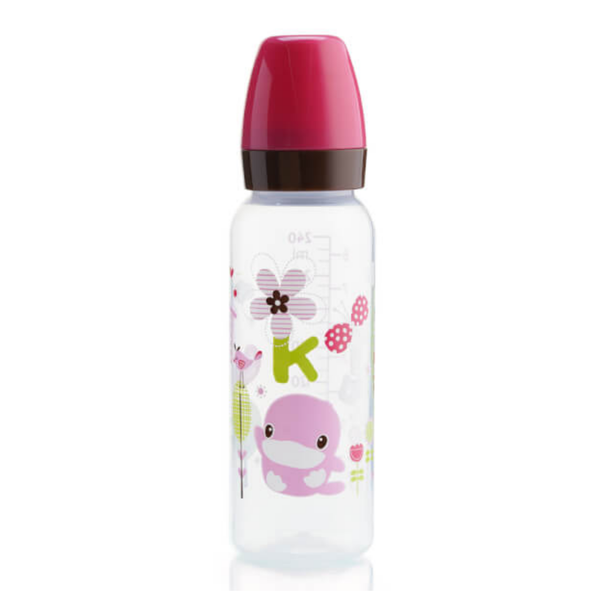  Bình sữa Kuku cổ nhỏ màu hồng 240ml KU5928A 