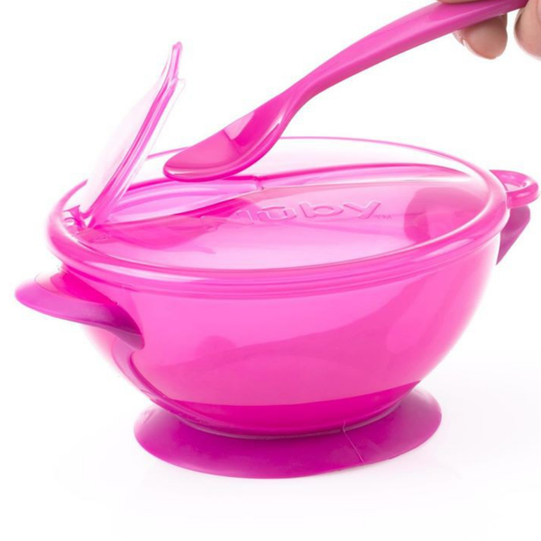  Bát kèm thìa ăn dặm bằng nhựa PP Nuby 5487 