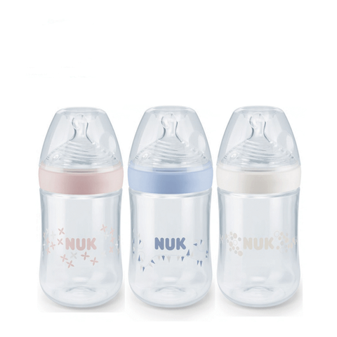  Bình sữa NUK Nature Sense nhựa PP 260ml núm ti Silicone S1-M 