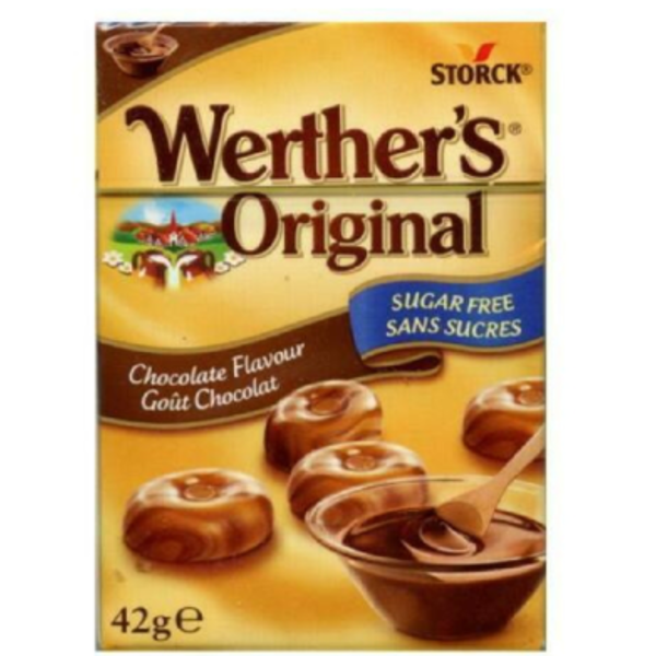  Kẹo Caramen kem socola Werther 42g (Không Đường) 