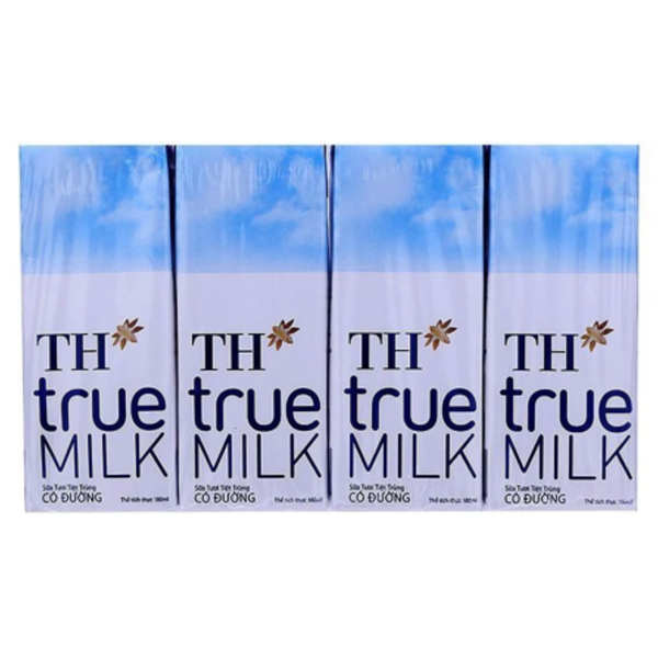  Sữa tươi tiệt trùng có đường TH true MILK 180ml 