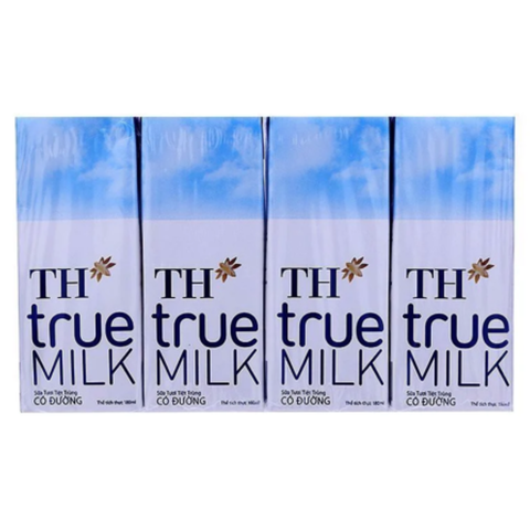  Sữa tươi tiệt trùng có đường TH true MILK 180ml 