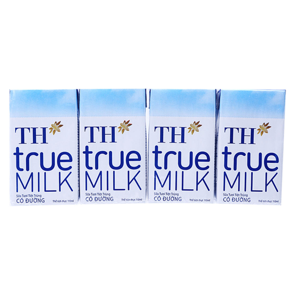  Sữa Tươi TT Có Đường TH true Milk 110 ml 