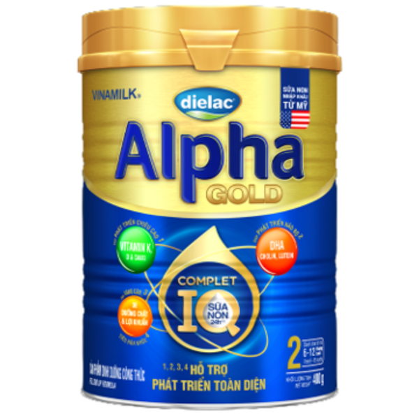  Sữa bột Dielac Alpha Gold số 2 400g (Sữa non) 