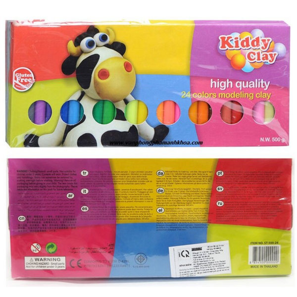  Đất nặn 24 màu 500g ST-500-24 
