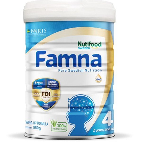  Sữa bột Nutifood Famna số 4 850g (trên 2 tuổi) 