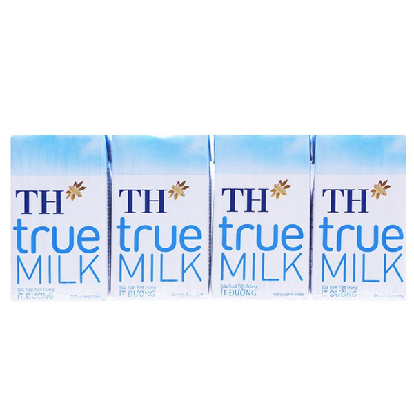  Sữa Tươi Tiệt Trùng Ít Đường TH true MILK 110 ml 