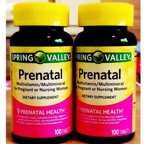  Viên uống Vitamin Spring Valley cho phụ nữ mang thai (100 Viên) 