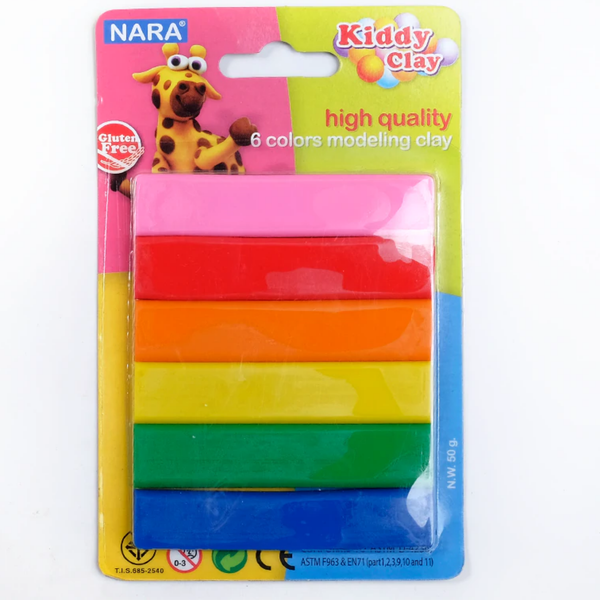  Đất nặn 6 màu 50g ST-50-6 