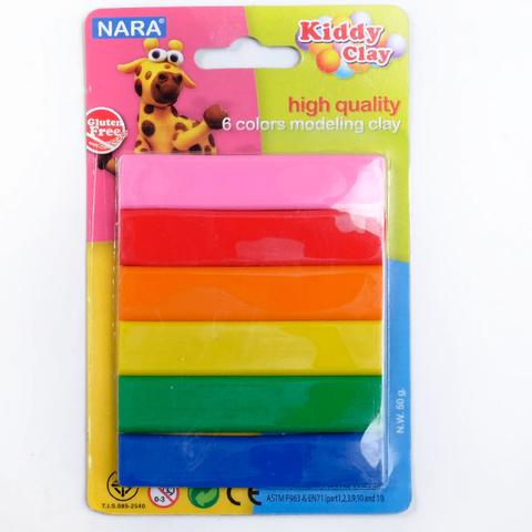  Đất nặn 6 màu 50g ST-50-6 