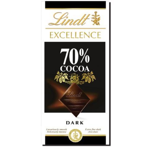  Socola Excellence 70% Cacao Lindt 100g 