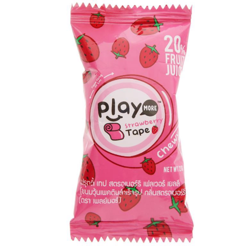  Kẹo dẻo cuộn Playmore vị dâu 21g 