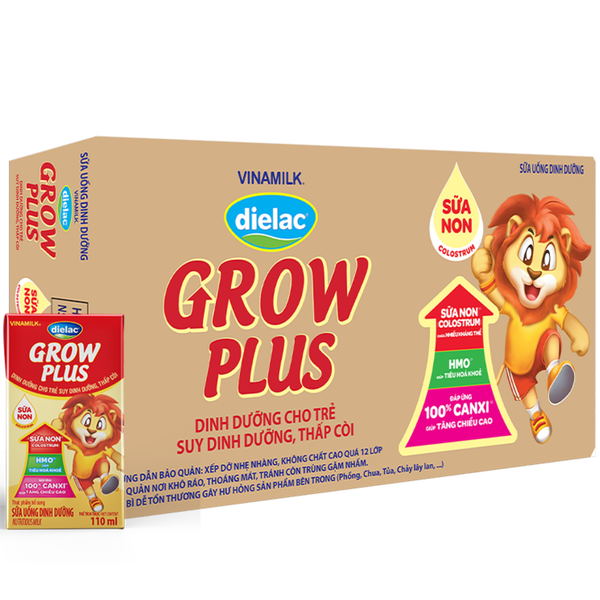  Sữa uống dinh dưỡng Dielac Grow Plus 110ml (Sữa non) 