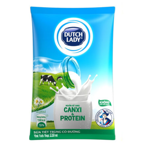  Sữa tươi tiệt trùng Dutch Lady có đường 220ml 
