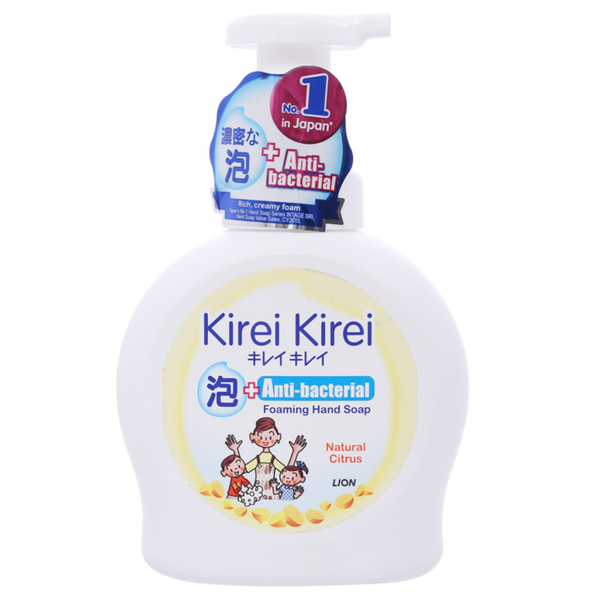  Bọt rửa tay Kirei Kirei hương chanh 450ml 