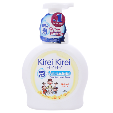  Bọt rửa tay Kirei Kirei hương chanh 450ml 