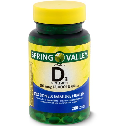  Vitamin D Spring Valley 200 viên 