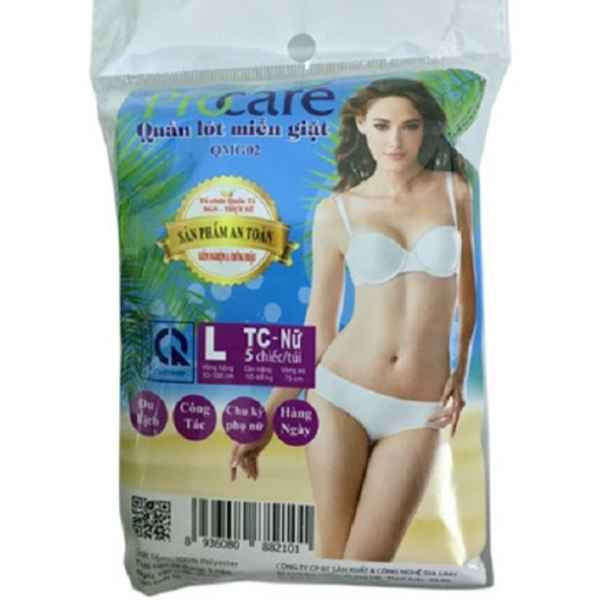  Quần lót miễn giặt TC Procare Nữ size L 