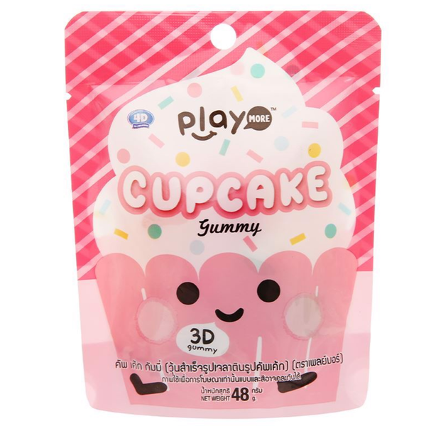  Kẹo dẻo hình bánh cupcake Playmore 48g 