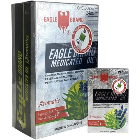  Dầu gió trắng Con Ó Eagle Brand của Mỹ 