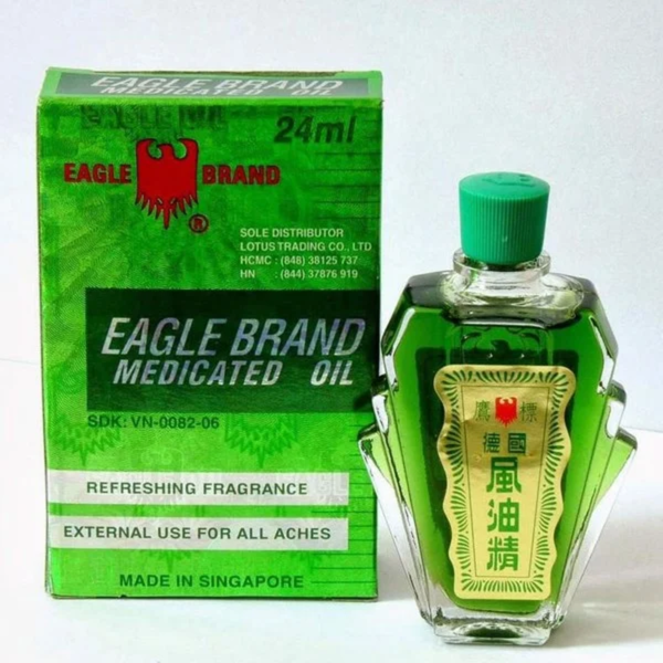  Dầu gió xanh Con Ó Eagle Brand của Mỹ 