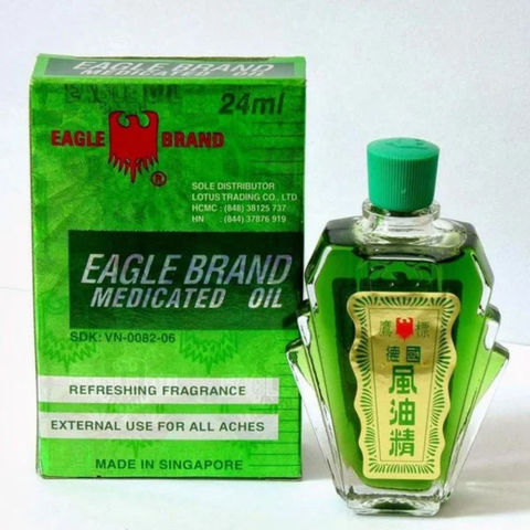  Dầu gió xanh Con Ó Eagle Brand của Mỹ 