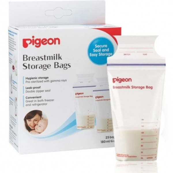  Túi trữ sữa Pigeon 180ml (25 túi/hộp) 