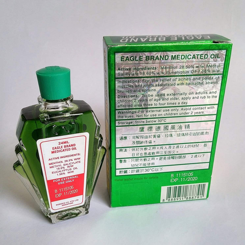  Dầu gió xanh Con Ó Eagle Brand của Mỹ 