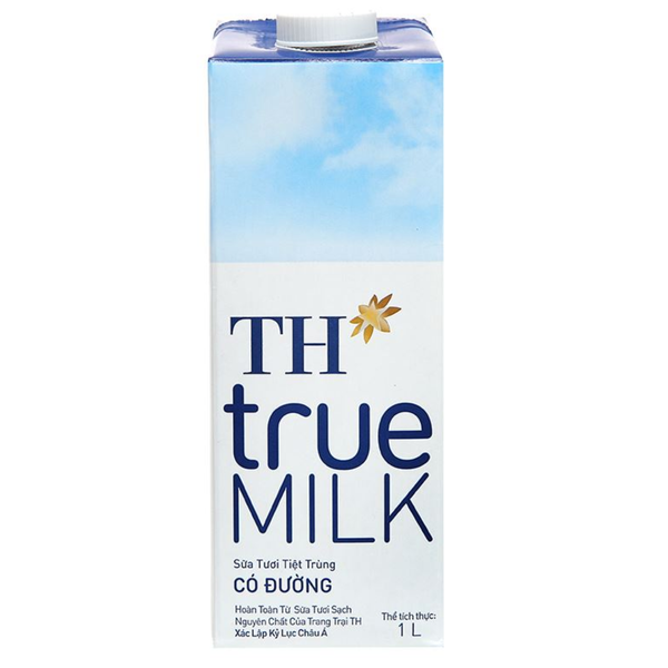  Sữa Tươi TT Có Đường TH true MILK 1 Lít 