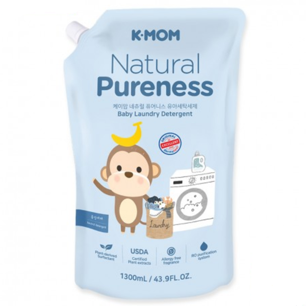  Nước giặt đồ sơ sinh chiết xuất thảo mộc tự nhiên K-Mom 1300ml 