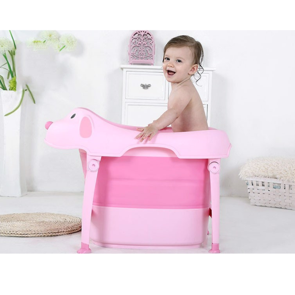  Bồn tắm gấp gọn có nhiệt kế cho trẻ em Hinata 