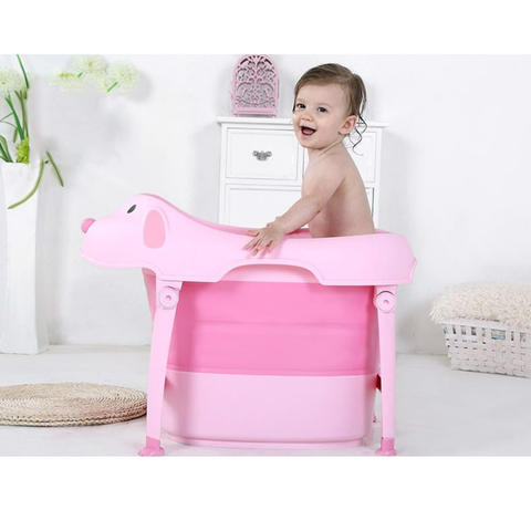  Bồn tắm gấp gọn có nhiệt kế cho trẻ em Hinata 
