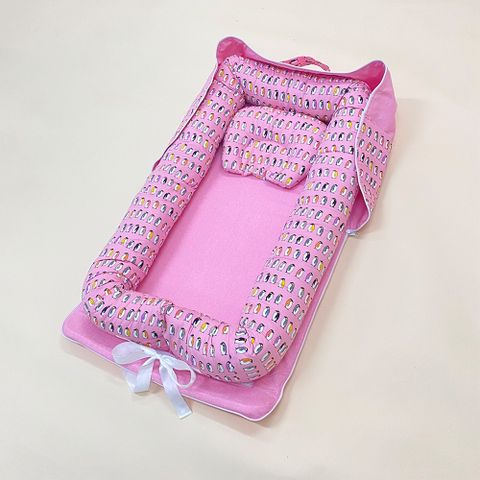  Đệm ngủ ngon di động cho bé (kèm gối lõm chống méo đầu) PK0790 - BabyOne 