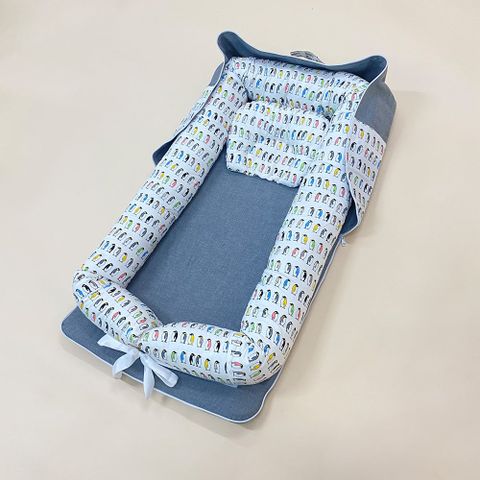  Đệm ngủ ngon di động cho bé (kèm gối lõm chống méo đầu) PK0790 - BabyOne 