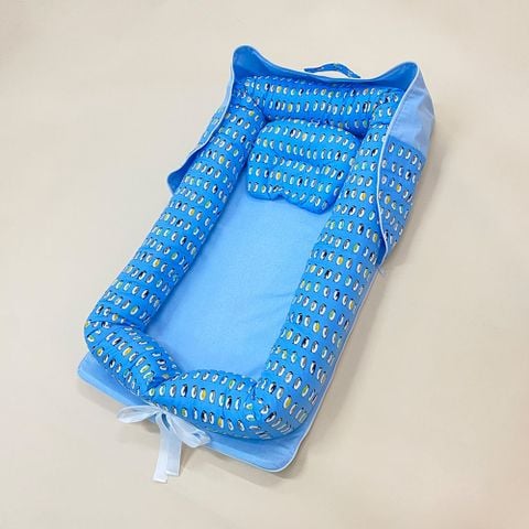  Đệm ngủ ngon di động cho bé (kèm gối lõm chống méo đầu) PK0790 - BabyOne 