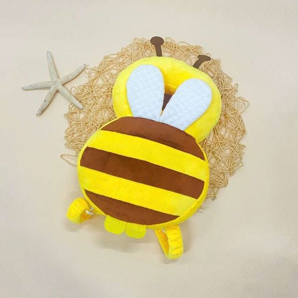  Gối bảo vệ đầu và lưng cho bé tập ngồi, tập đi hình chú Ong 1766 - HELLO BnB 