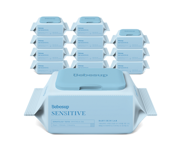  Khăn ướt Bebesup Sensitive (20 miếng / 80 miếng) 