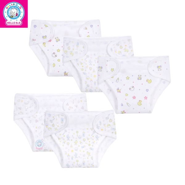  Tã dán sơ sinh in bông 1375 (Gói 5 cái) - HELLO BnB 