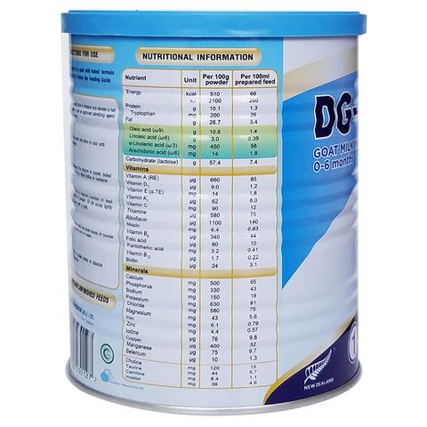  Sữa dê công thức DG-1 400g (0-6 tháng) 