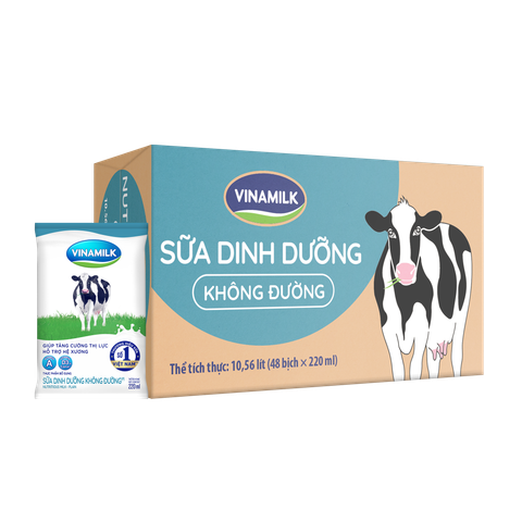  Sữa dinh dưỡng Vinamilk không đường 220ml 
