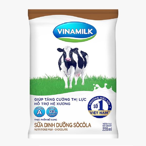  Sữa dinh dưỡng Vinamilk vị Socola 220ml 