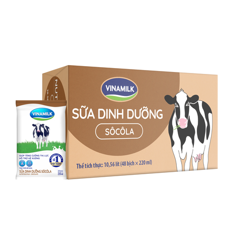  Sữa dinh dưỡng Vinamilk vị Socola 220ml 