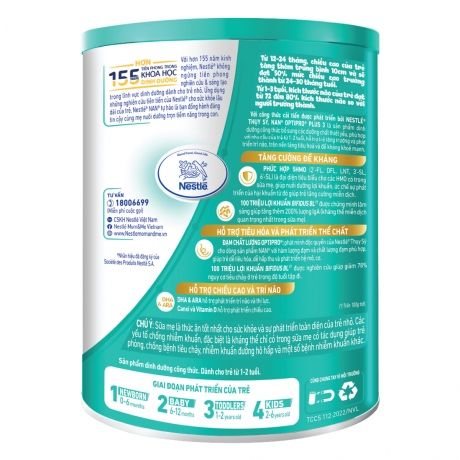  Sữa bột Nan Optipro Plus số 3 850g (1-2 tuổi) 